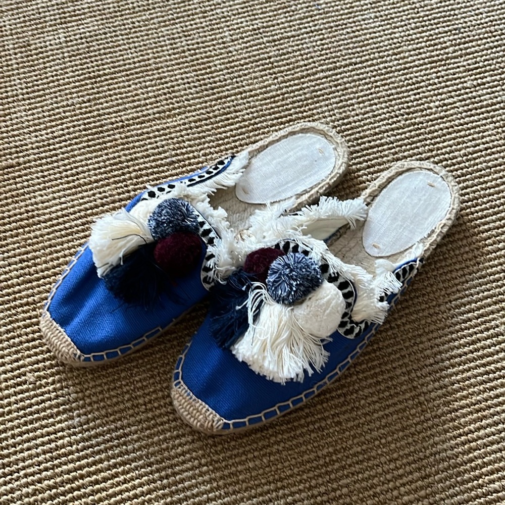 Pom Pom Espadrille Mule